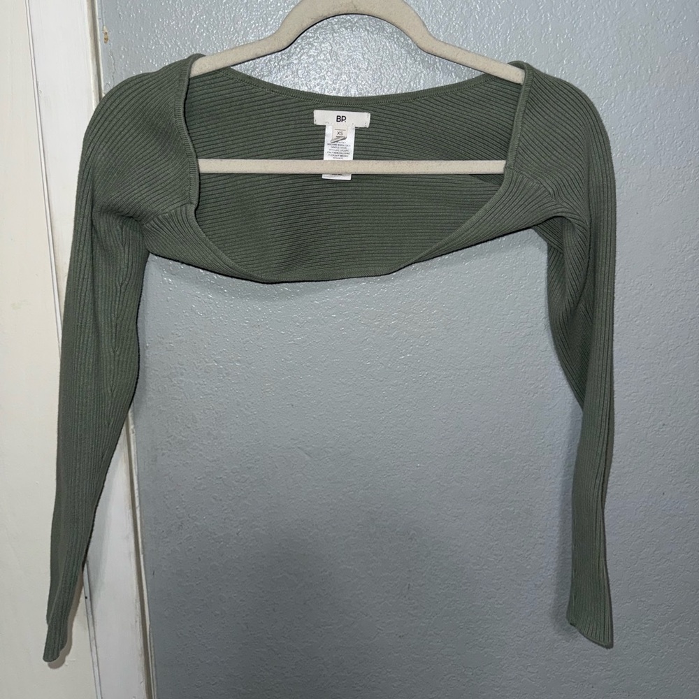 BP Sage Green Ribbed Knitwear